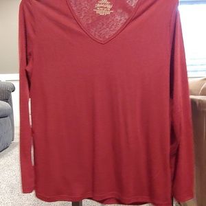 Red/Rust long sleeve top